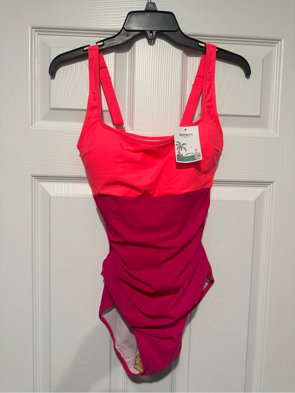 Women’s Two-Tone Pink One-Piece Swimsuit